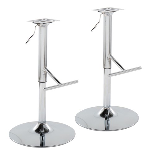 Adjustable Base With Adapter - Straight 't' Footrest- Set Of 2